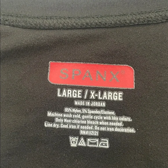 SPANX Black Ribbed Tank - Picture 2 of 8